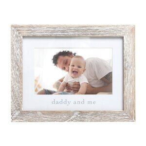 Pearhead Daddy & Me Keepsake Rustic Picture Frame New
